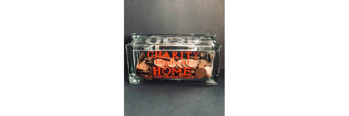 Charity Begins At Home Money Box